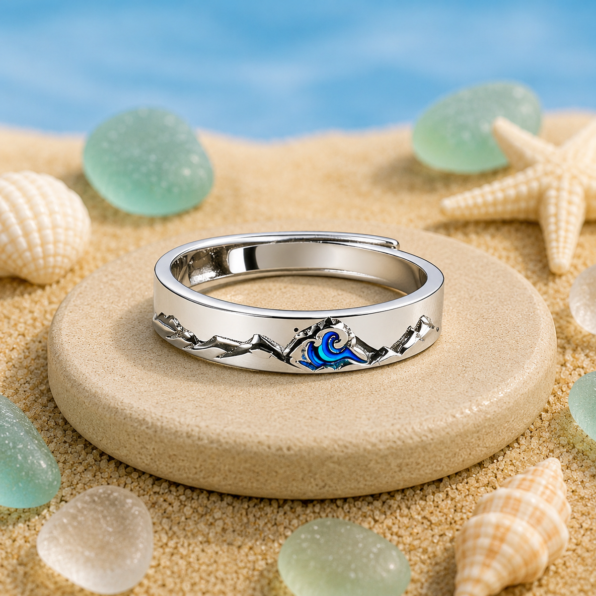 Mountain Waves Ring