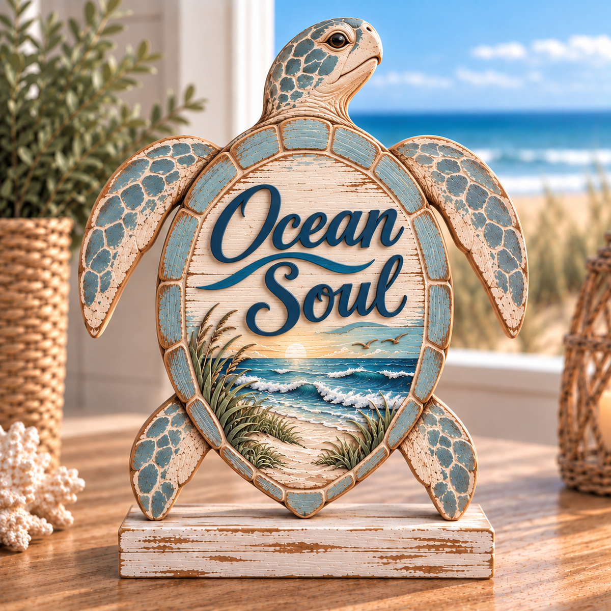 Ocean Soul coastal wood decor