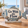 Go With the Flow coastal wood decor