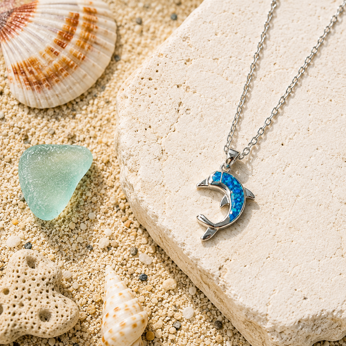 Blue Dolphin Necklace