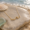 Gold Wave Necklace