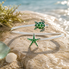 Green Turtle Twist Ring