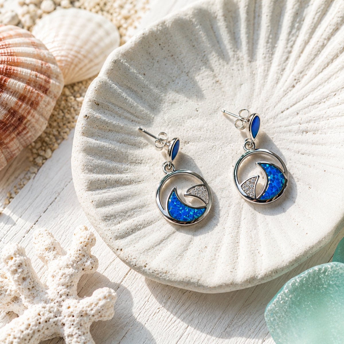 Ocean Wave Earrings