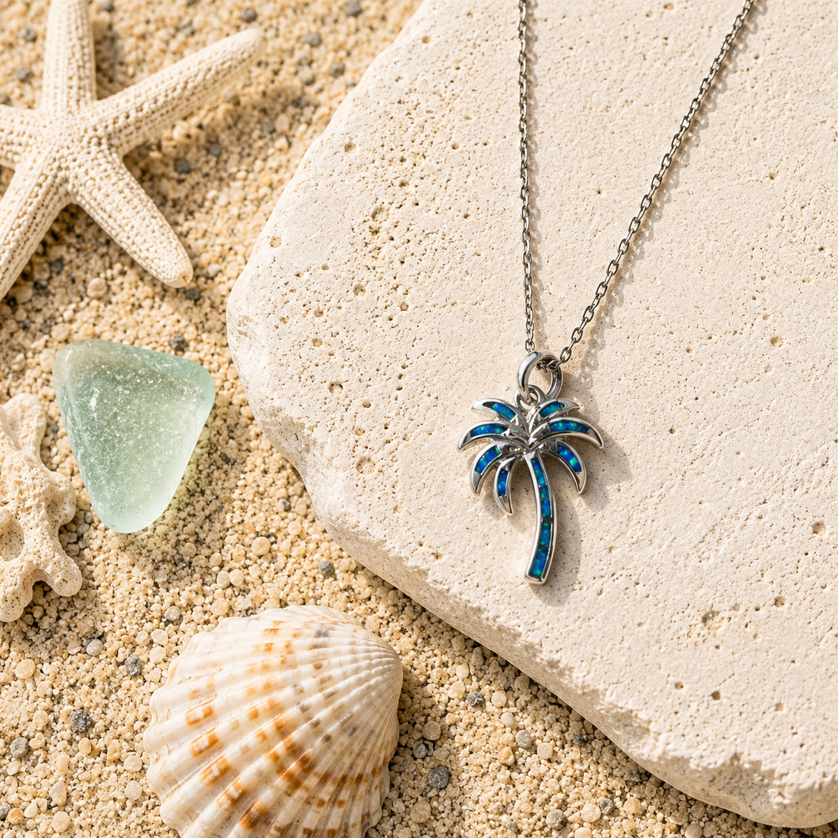 Opal Palms Necklace