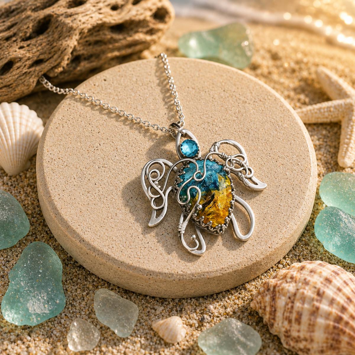 Shorebreak Turtle Necklace