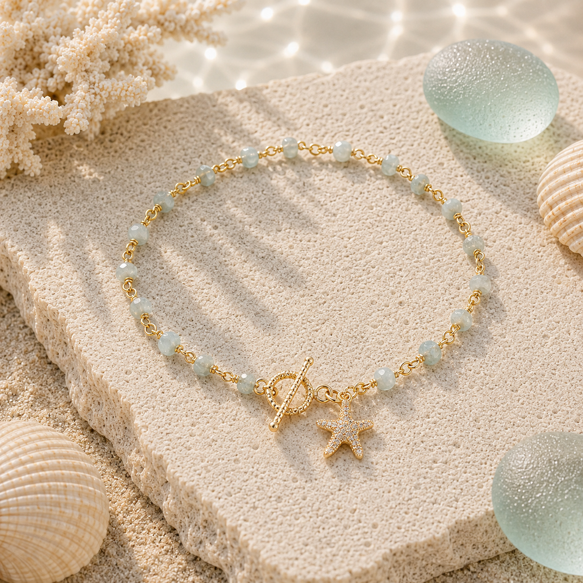 Starfish Charm Bracelet