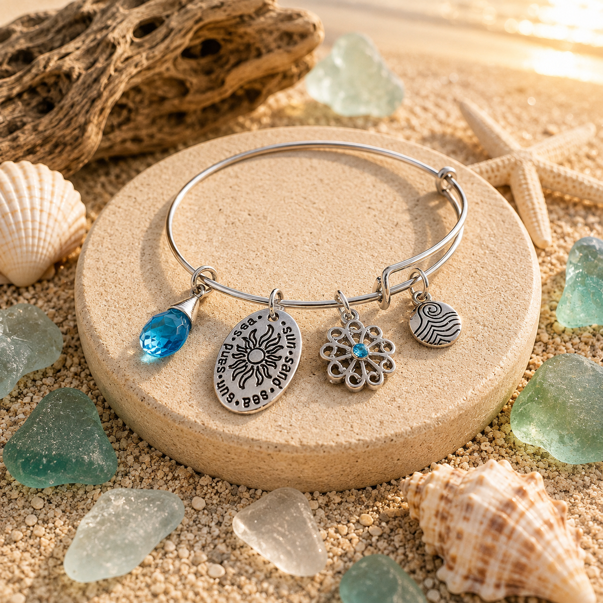 Sun Sand Sea Bangle
